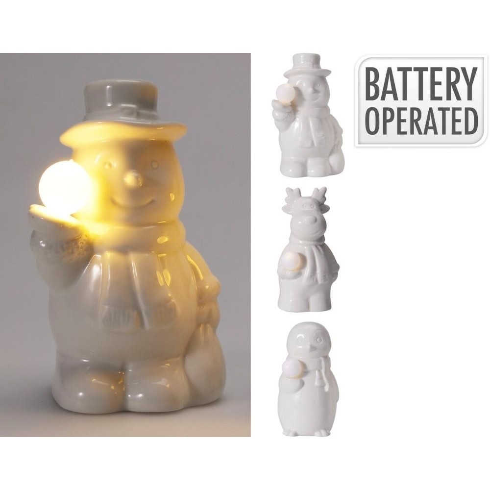 FIGURA PORCELLANA LED 11CM 4AS